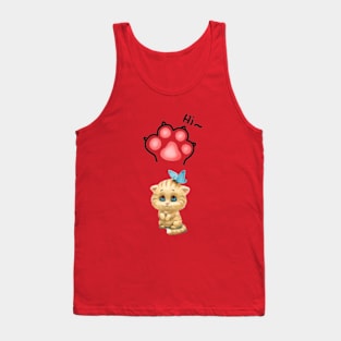 CAT CATS KITTEN ANIMAL CUTE PET Tank Top